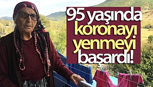 95 yaşında korona virüsü yenmeyi başardı