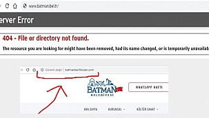 Belediyenin Sitesi çalışmıyor Fikirzen'e Bağlandı