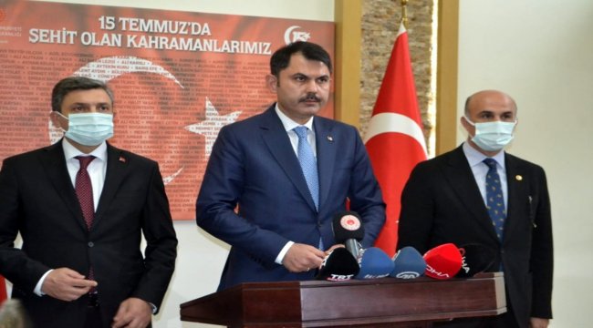 Çevre ve Şehircilik Bakanı Batman'dan Deprem Hakkında Bilgi Verdi