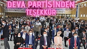 Deva Partisinden Teşekkür
