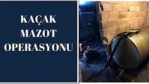 7000 Litreye Yakın Kaçak Mazot Ele Geçirildi