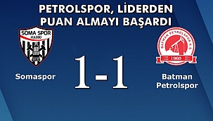 Petrolspor Liderden Puan Almayı Başardı