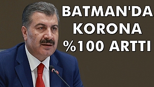 Sağlık Bakanı: Batman'da Korona % 100 Arttı