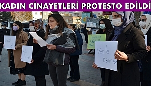 Kadın Cinayetleri Protesto Edildi