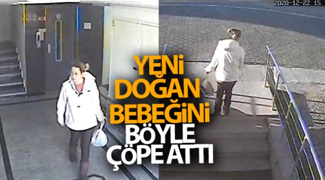 Vahşilik...Yeni doğan bebeğini çöpe attı
