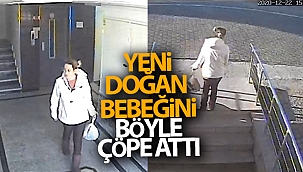 Vahşilik...Yeni doğan bebeğini çöpe attı