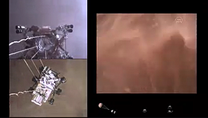 NASA, Perseverance'ın Mars'a iniş anının görüntülerini yayınladı