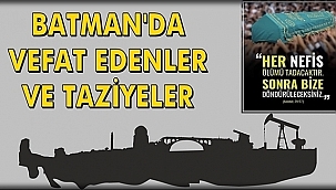 Batman'da Vefat ve Taziyeler