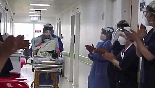 Koronayı ikinci kez yenen 104 yaşındaki kadın taburcu oldu