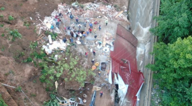 Rize'de sel felaketi! Sabahın ilk ışıklarıyla enkaz alanı gün yüzüne çıktı