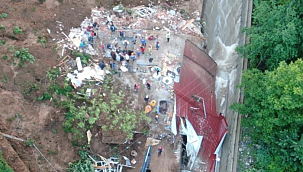 Rize'de sel felaketi! Sabahın ilk ışıklarıyla enkaz alanı gün yüzüne çıktı