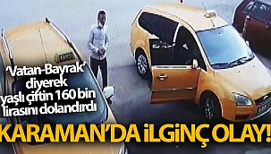 'Vatan-Bayrak' diyerek yaşlı çiftin 160 bin lirasını dolandırdı
