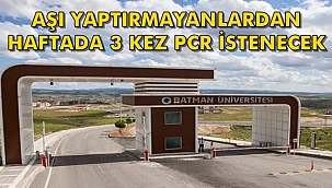 Batman üniversitesinden Öğrencilere PCR İşkencesi
