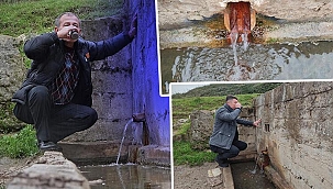 Bu köyün çeşmesinden doğal maden suyu akıyor! Bidon bidon doldurup evlerine götürüyorlar