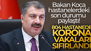 Bakan Koca hastanelerdeki son durumu paylaştı!