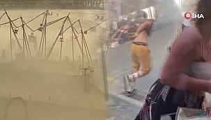 Fransa'da fırtına dehşeti! Plajdakiler neye uğradığını şaşırdı, ölü ve yaralılar var