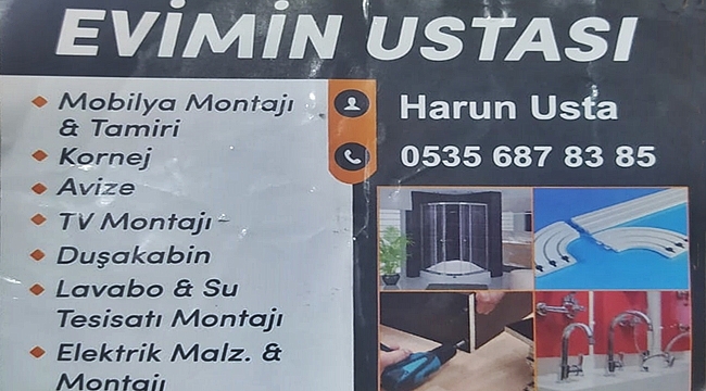 Batman Montaj Ustası - 0535 687 8385 Mobilya, Tv Kornej, Lavabo Montajı