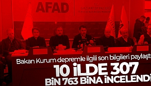 Bakan Kurum depremle ilgili son bilgileri paylaştı: '10 ilde 307 bin 763 bina incelendi'