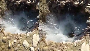 Deprem sonrası oluştu, dere yatağını kuruttu! 'Nereye gittiğini bilmiyoruz'