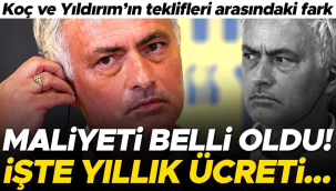 Jose Mourinho'nun Fenerbahçe'ye maliyeti belli oldu! KAP açıklaması geldi