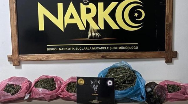 Bingöl'de uyuşturucu operasyonu: 3 tutuklama