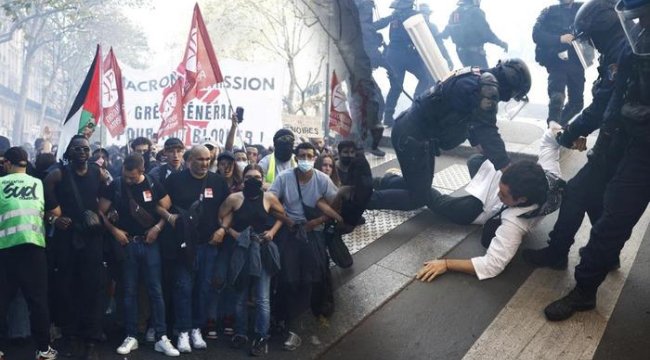 Fransa'da ortalık karıştı: Tansiyon düşmüyor! Gözaltı sayısı 100'ü geçti