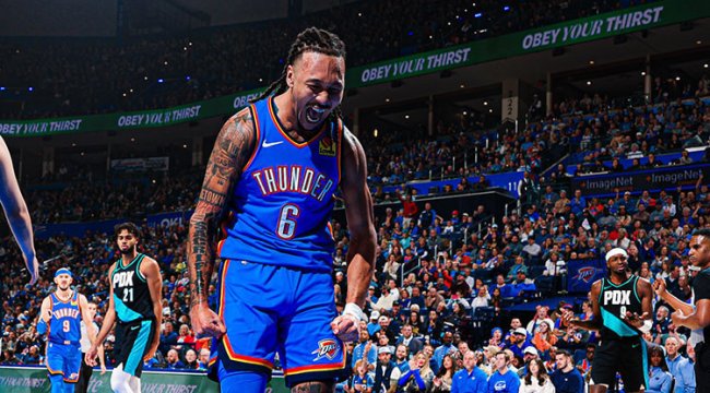 Thunder, Blazers'ı yenerek serisini 9 maça çıkardı