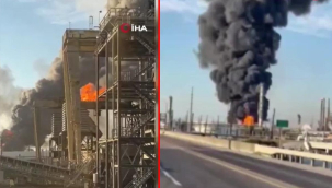 ABD'deki petrol rafinerisinde şiddetli patlama