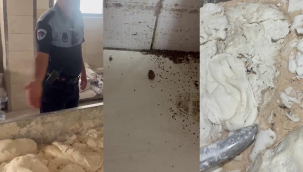 İskenderun'da mide bulandıran fırın! Hamam böceği, sigara izmariti..
